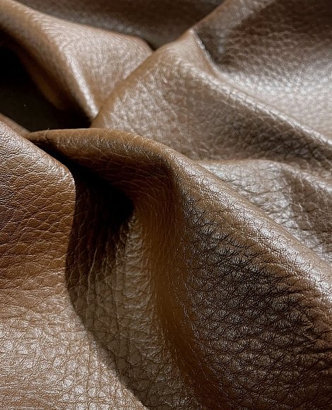 Кожзам фактурный коричневый